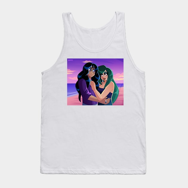 Deimos and Ivy at the beach Tank Top by Helladelic